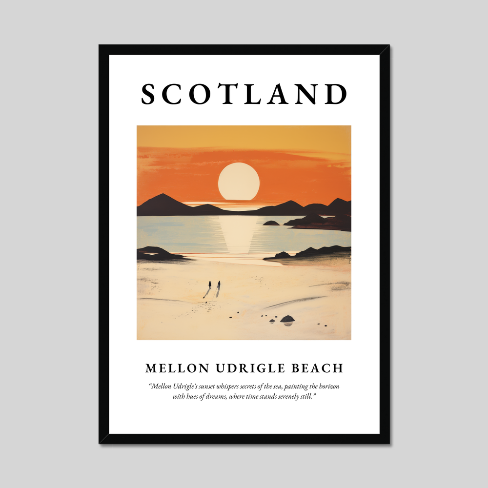 Poster of Mellon Udrigle Beach, Scotland.