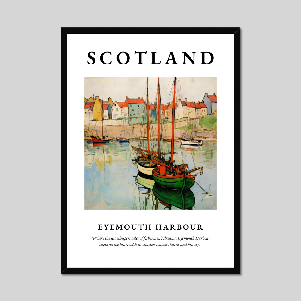 Poster of Eyemouth Harbour, Scotland.