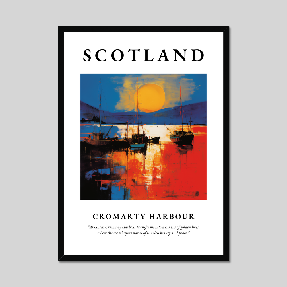 Poster of Cromarty Harbour, Scotland.