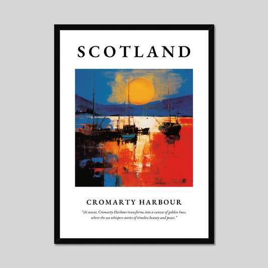 Poster of Cromarty Harbour, Scotland.