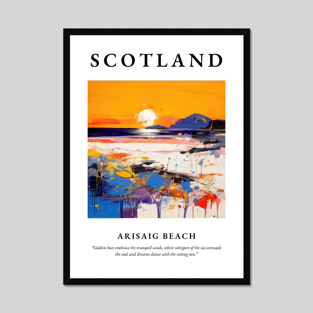 Poster of Arisaig Beach, Scotland.