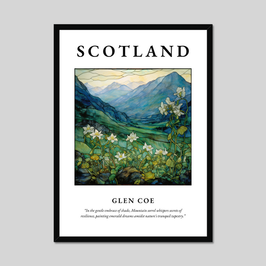 Poster of Glen Coe, Scotland.