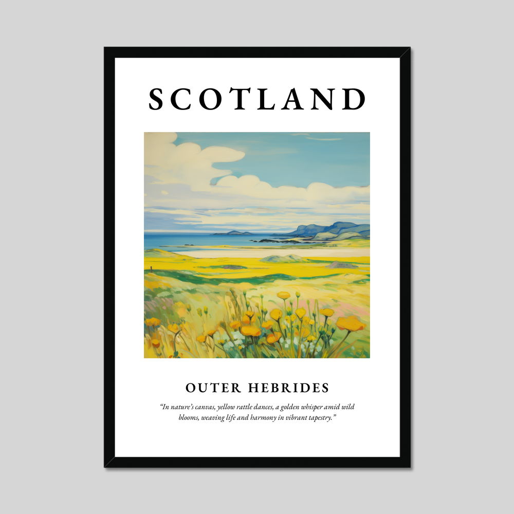 Poster of Outer Hebrides, Scotland.