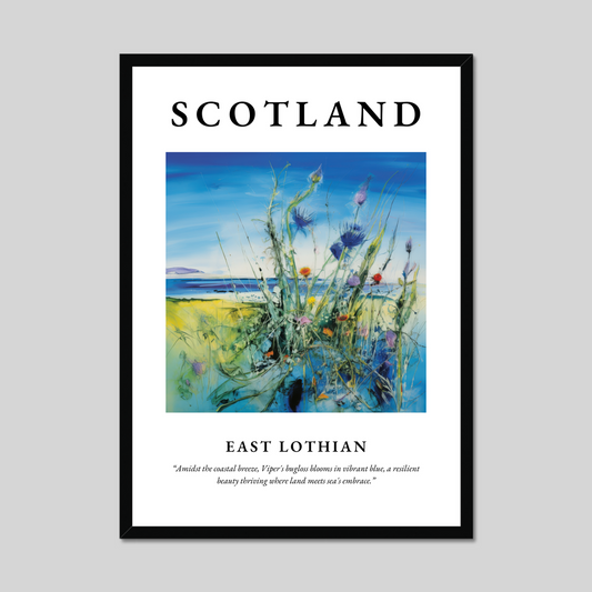 Poster of East Lothian, Scotland.