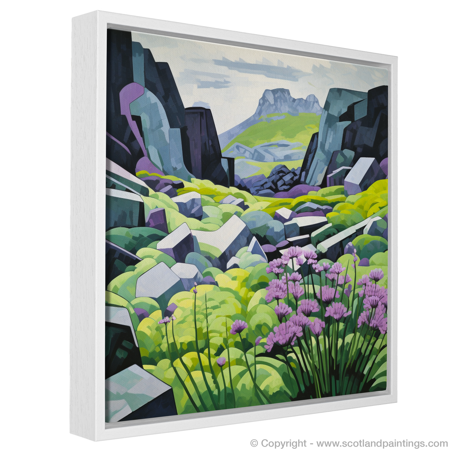 Alpine Serenade: The Dance of Meadow-rue and Cuillin Stone