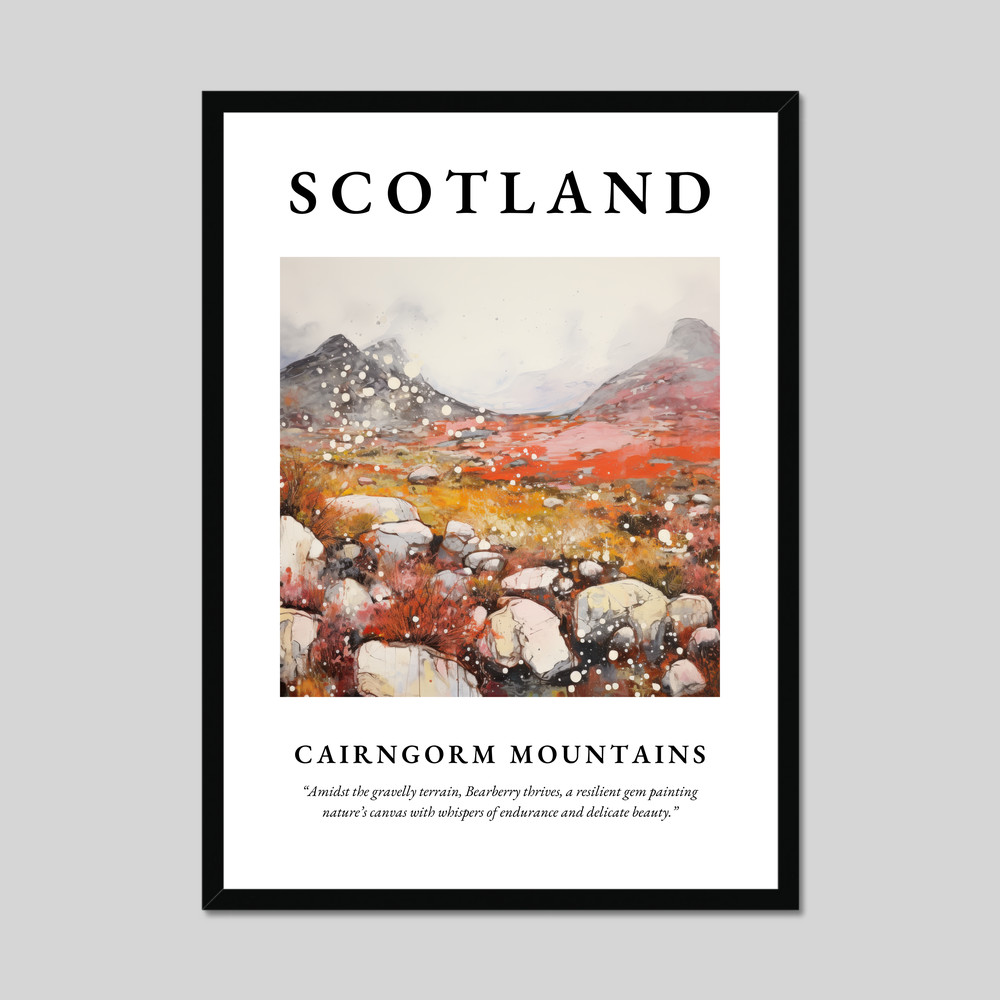 Poster of Cairngorm Mountains, Scotland.