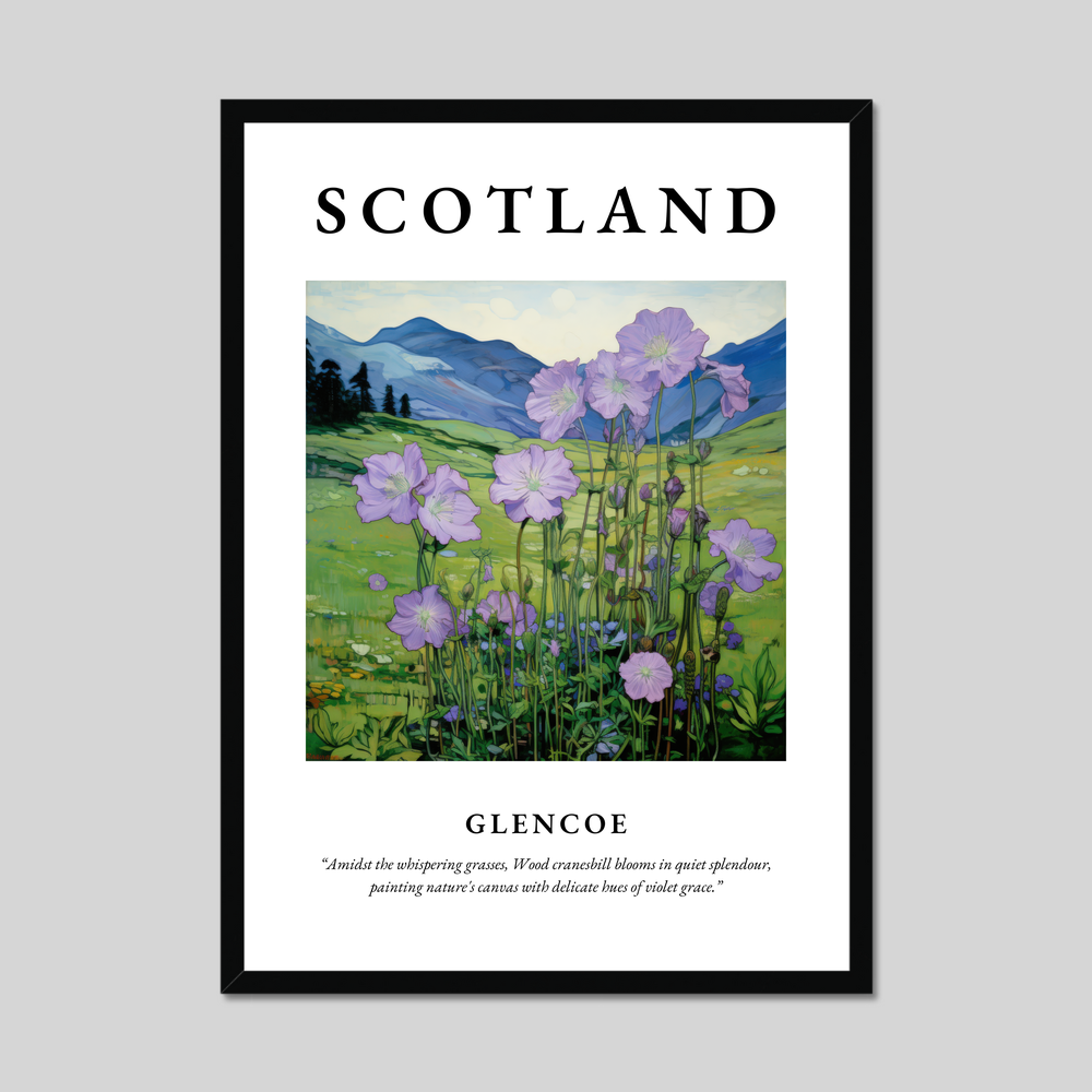 Poster of Glencoe, Scotland.