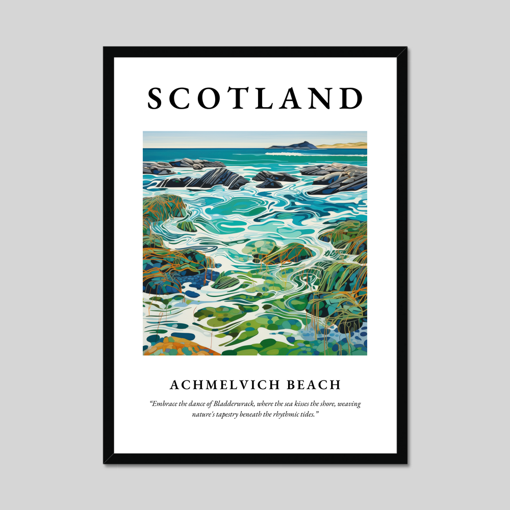 Poster of Achmelvich Beach, Scotland.