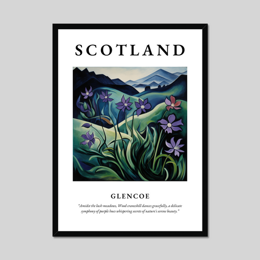 Poster of Glencoe, Scotland.