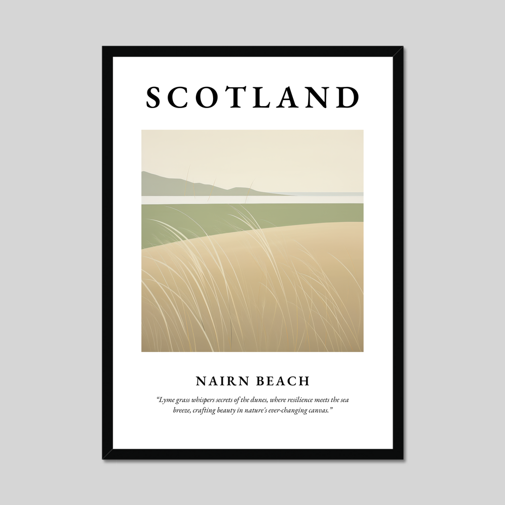 Poster of Nairn Beach, Scotland.