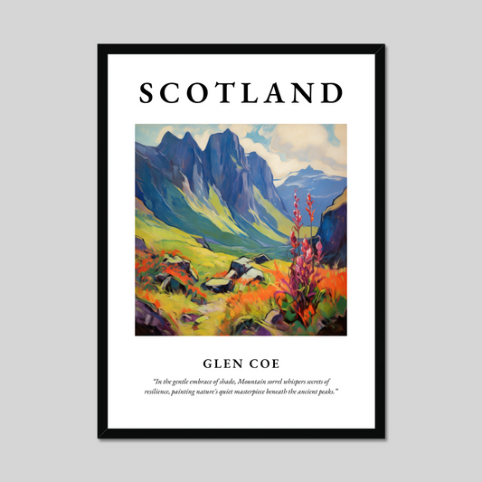 Poster of Glen Coe, Scotland.