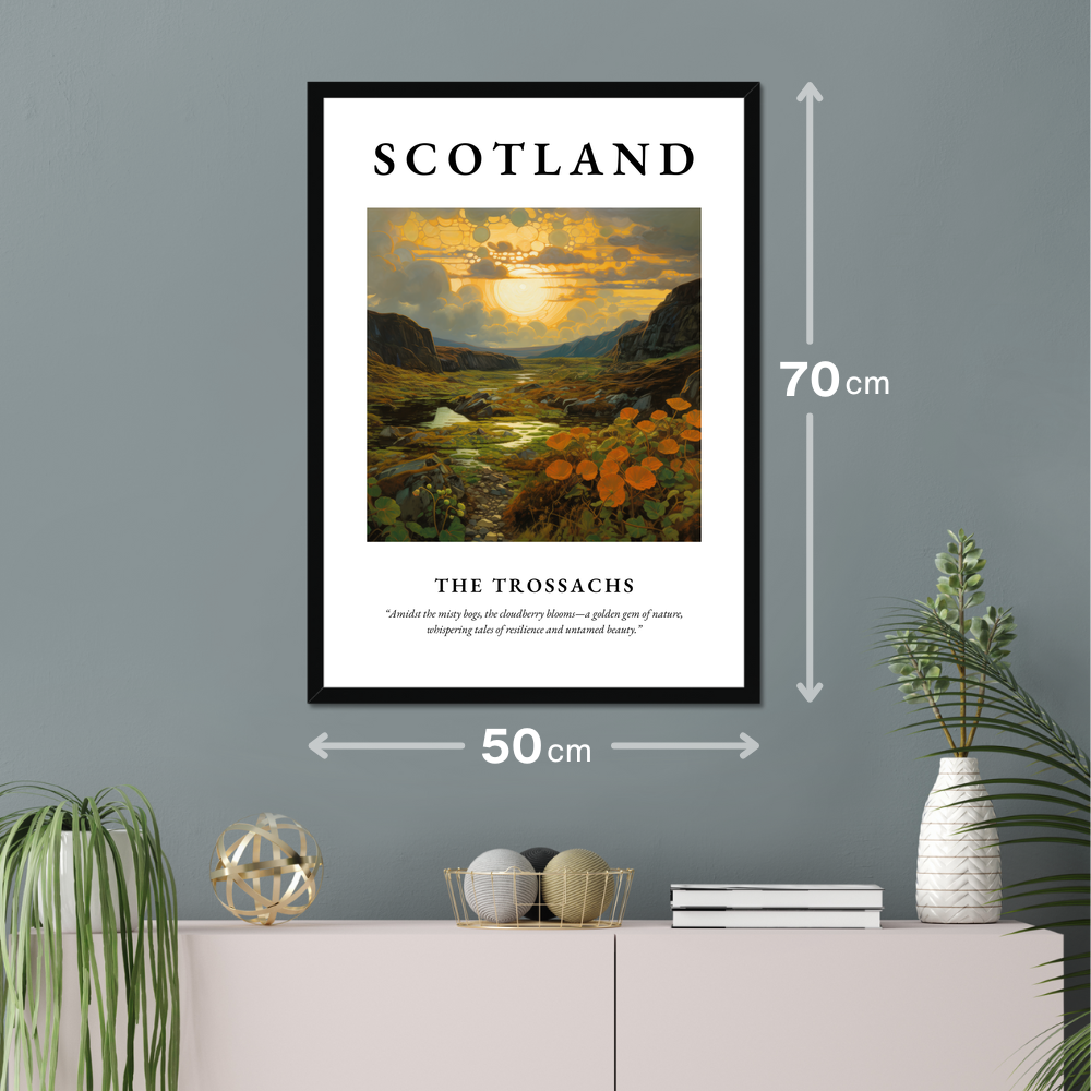 Poster of The Trossachs hanging on a wall