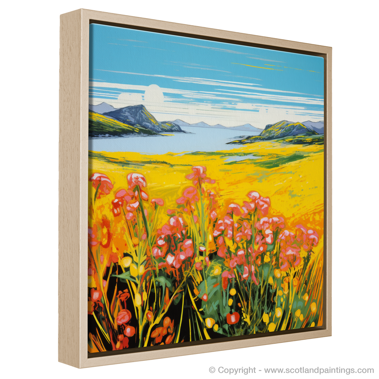 Machair Radiance: A Pop Art Ode to Yellow Rattle