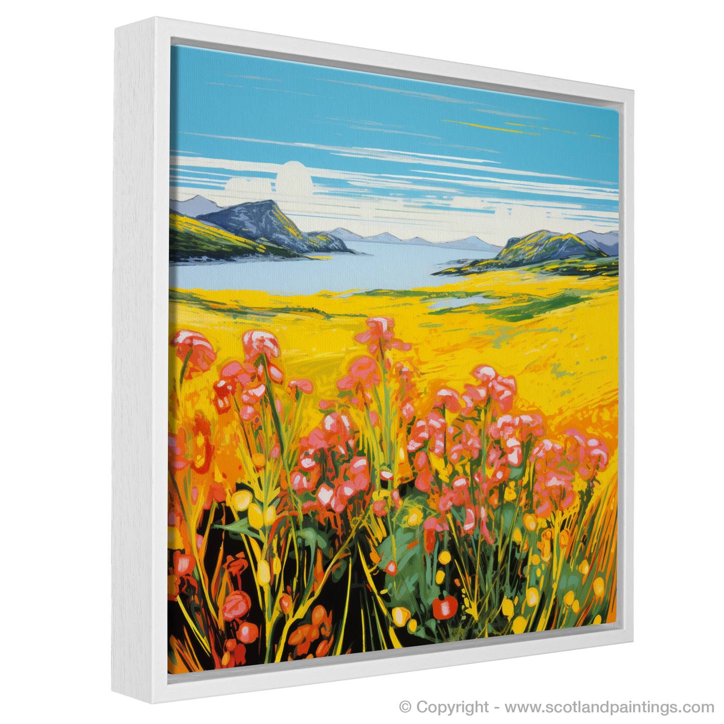 Machair Radiance: A Pop Art Ode to Yellow Rattle