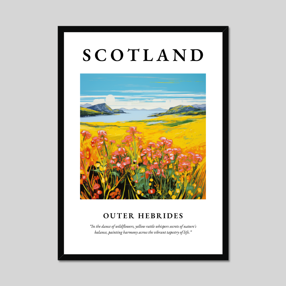 Poster of Outer Hebrides, Scotland.