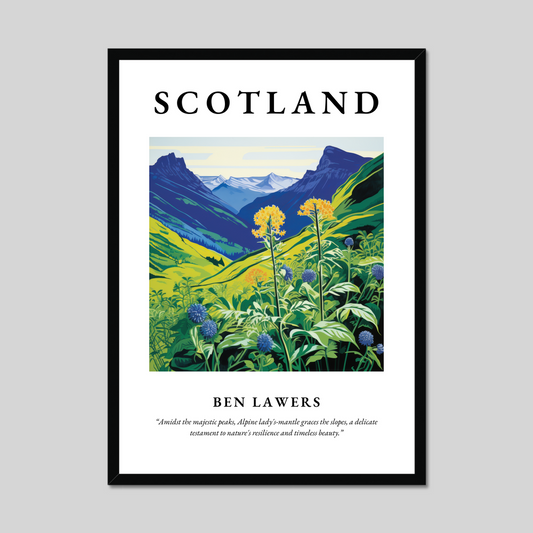 Poster of Ben Lawers, Scotland.