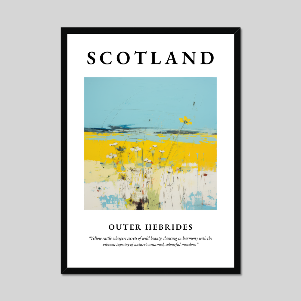 Poster of Outer Hebrides, Scotland.