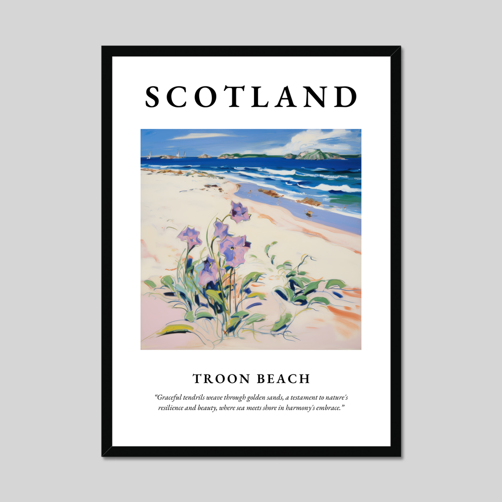 Poster of Troon Beach, Scotland.