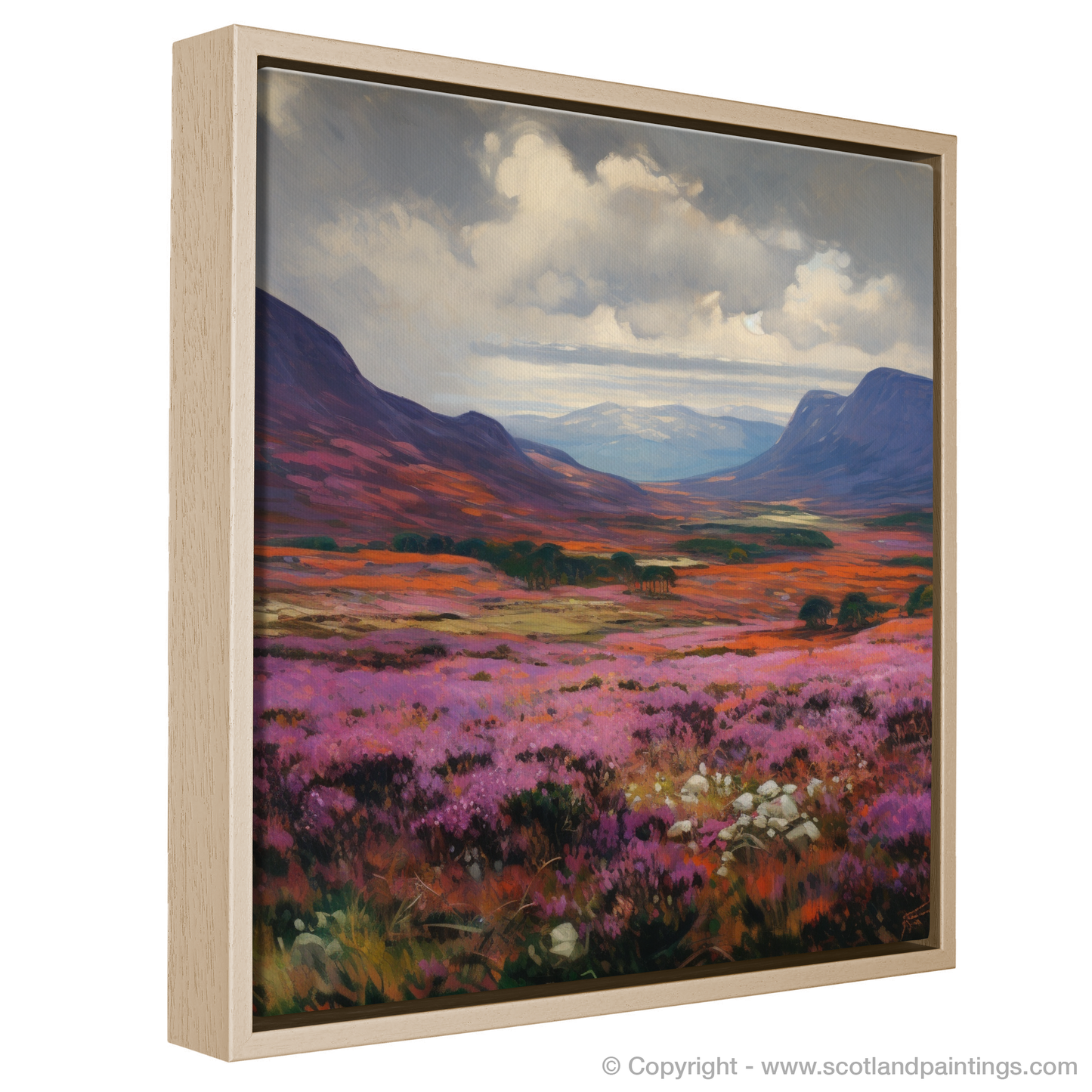 Heather on the Moorlands: An Art Nouveau Tribute to Braemar's Wild Beauty