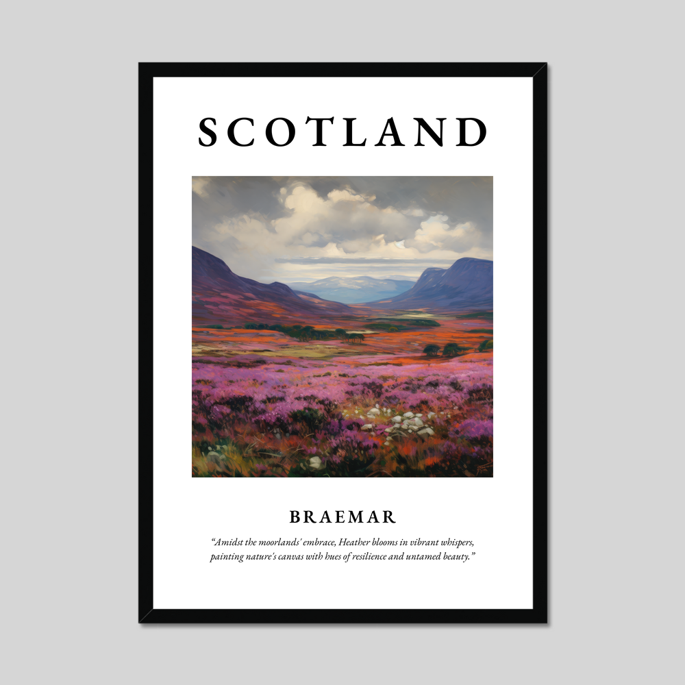 Poster of Braemar, Scotland.