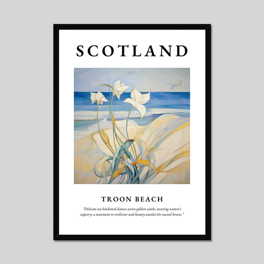 Poster of Troon Beach, Scotland.