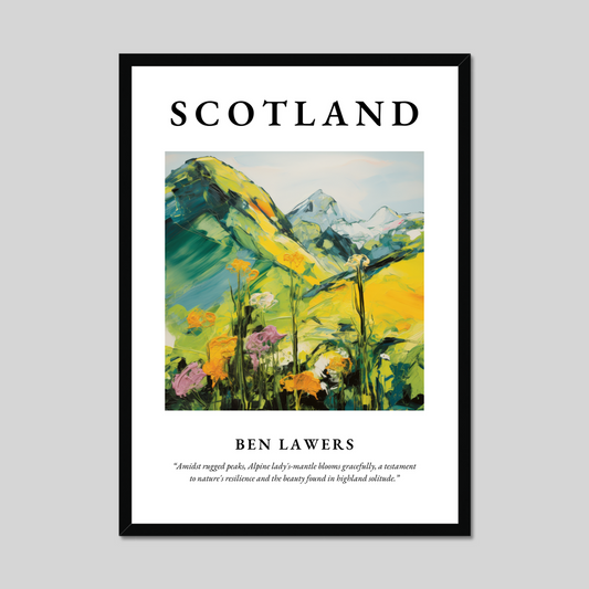 Poster of Ben Lawers, Scotland.