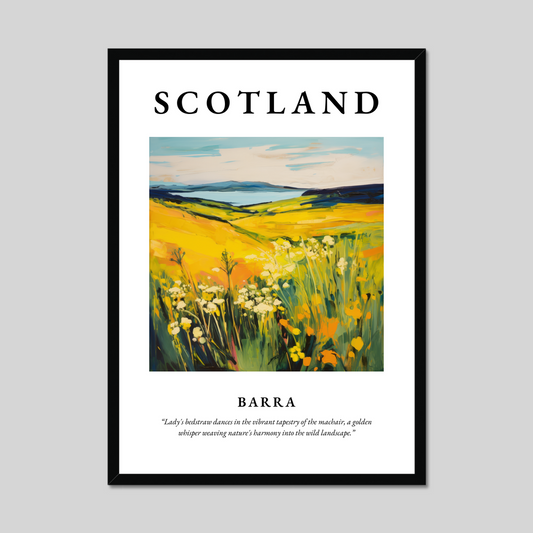 Poster of Barra, Scotland.