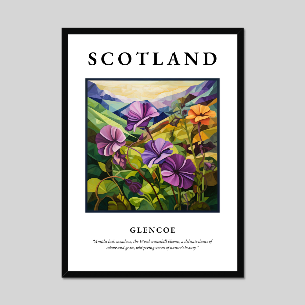 Poster of Glencoe, Scotland.