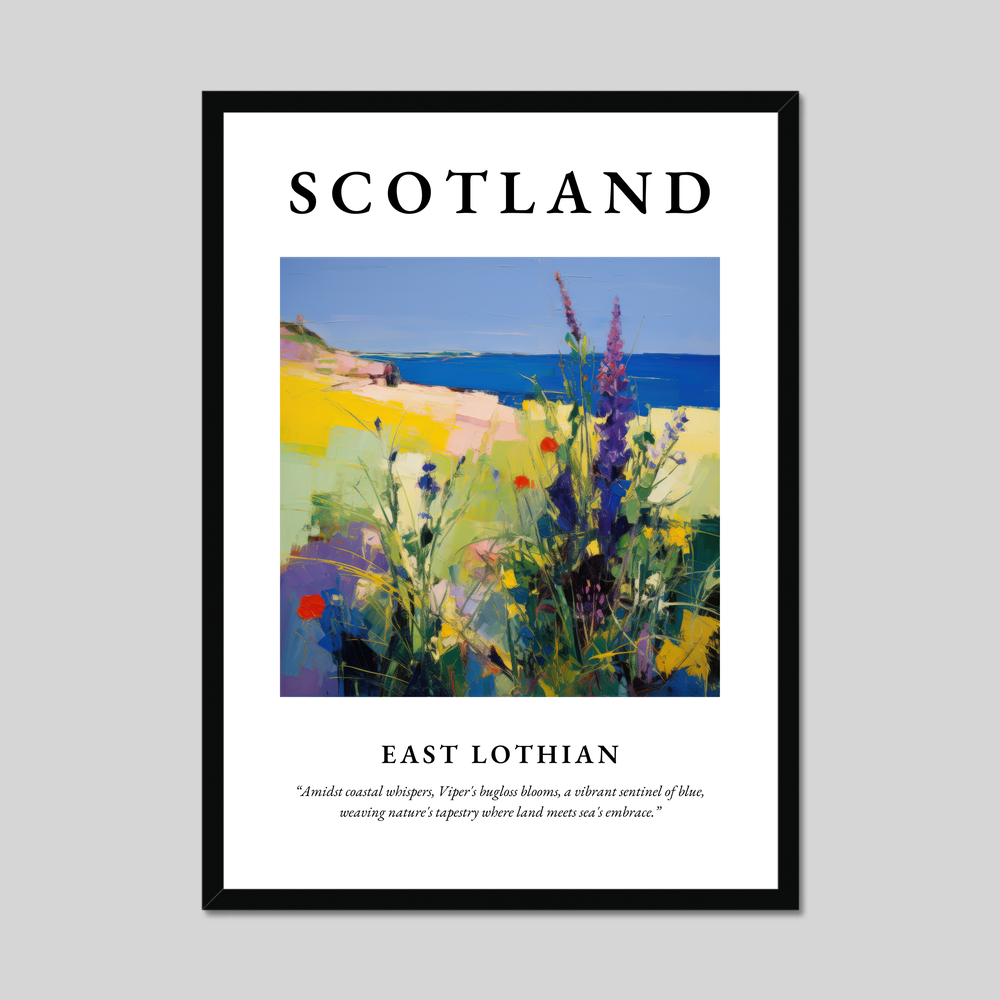 Poster of East Lothian, Scotland.