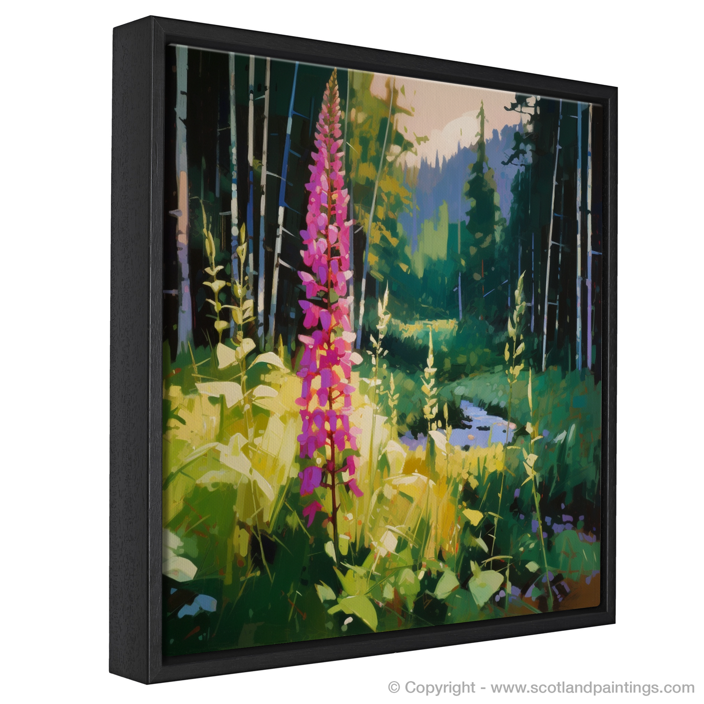 Foxglove Sentinel: A Vibrant Ode to Scottish Woodlands