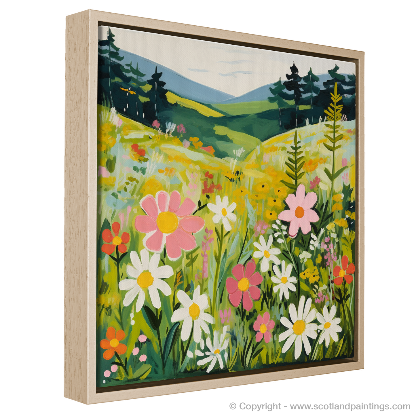 Enchanted Meadow: A Naive Art Tribute to Galloway Forest Park Flora