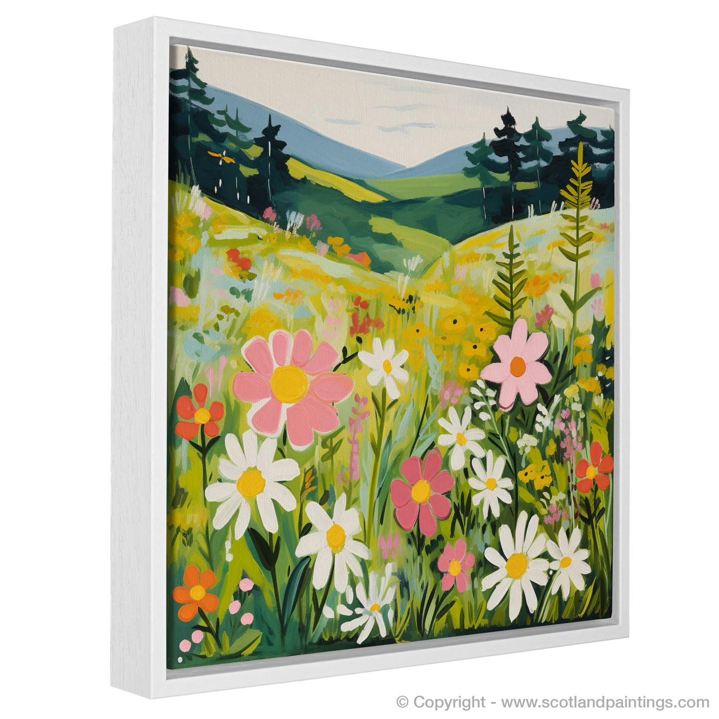 Enchanted Meadow: A Naive Art Tribute to Galloway Forest Park Flora