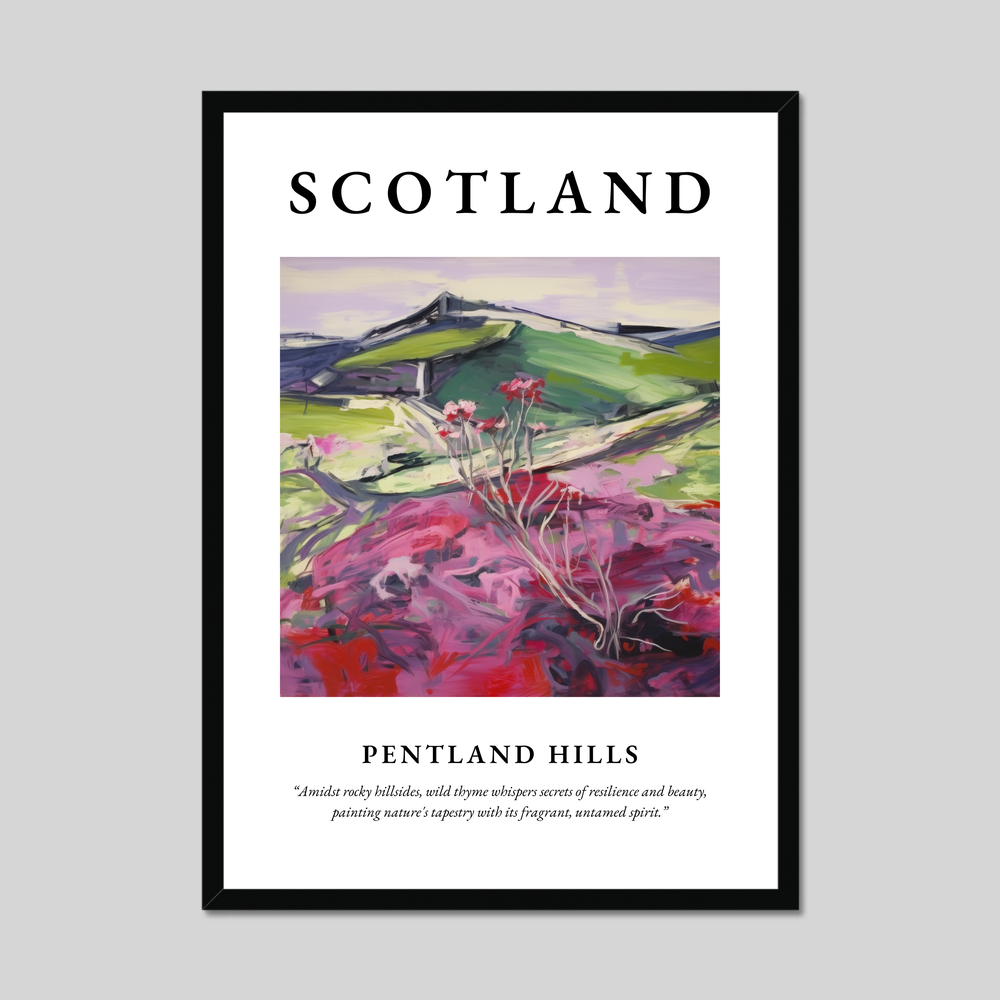 Poster of Pentland Hills, Scotland.