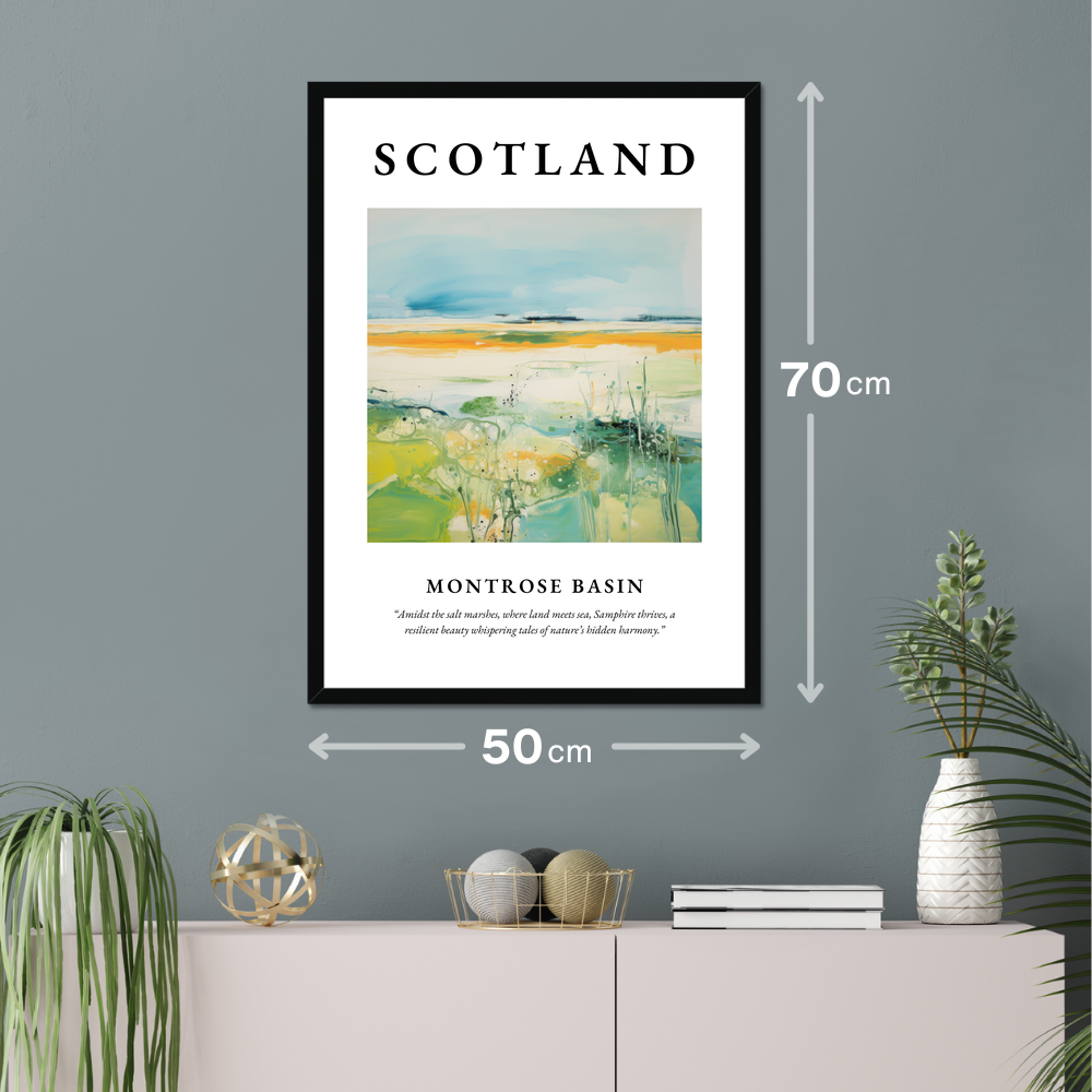 Poster of Montrose Basin hanging on a wall