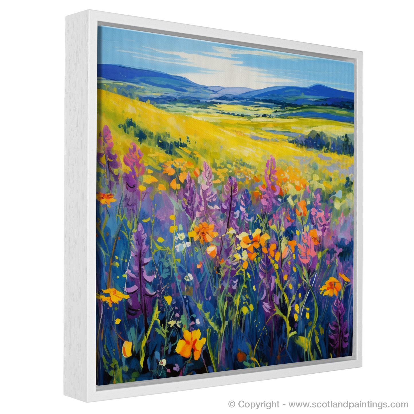 Wildflower Rhapsody: A Scottish Meadow in Fauvist Hues