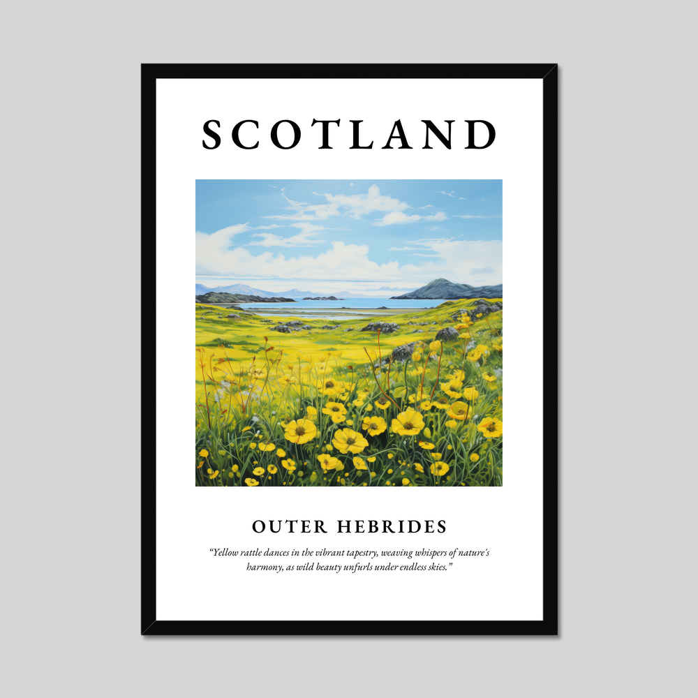 Poster of Outer Hebrides, Scotland.