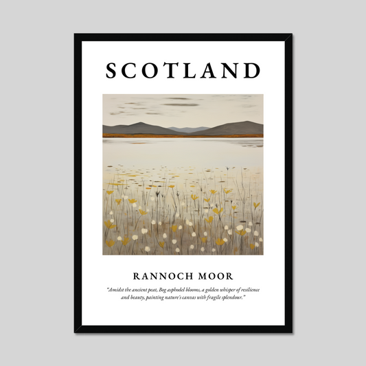 Poster of Rannoch Moor, Scotland.