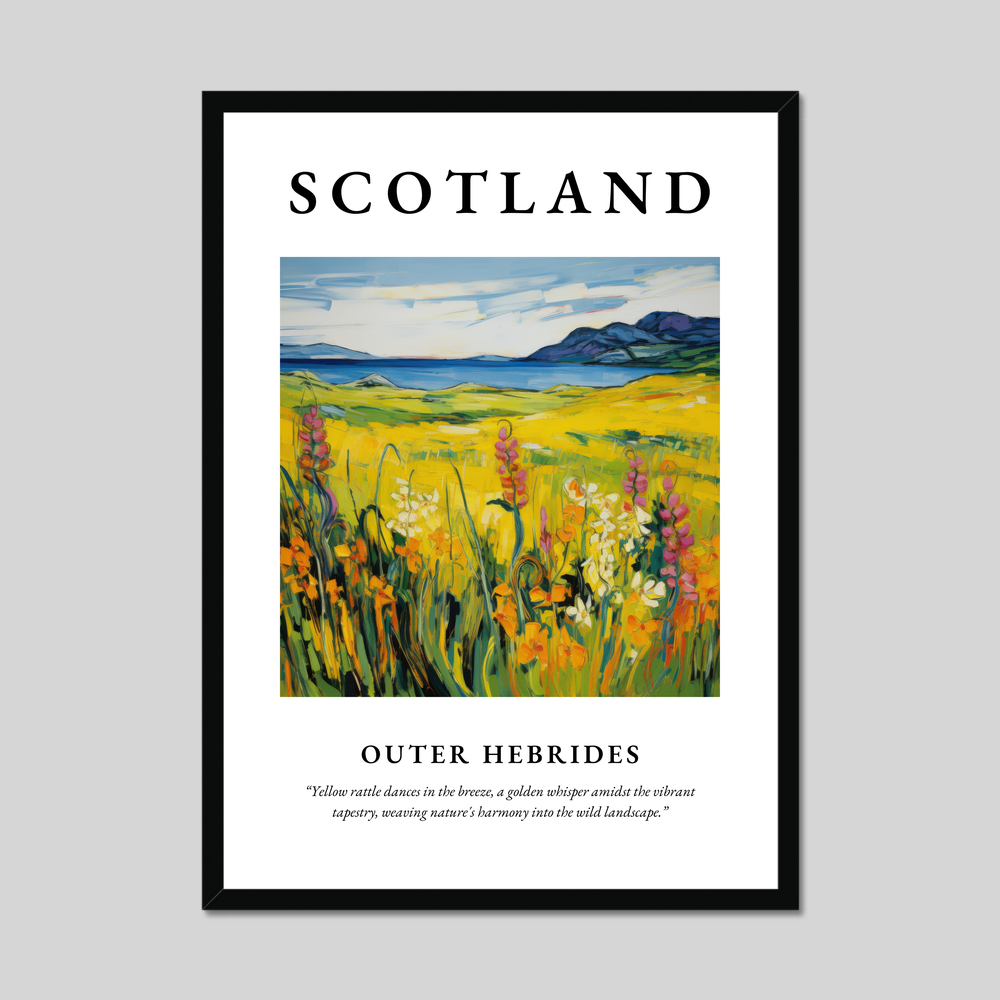 Poster of Outer Hebrides, Scotland.