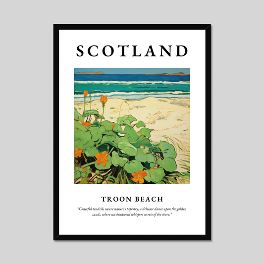 Poster of Troon Beach, Scotland.