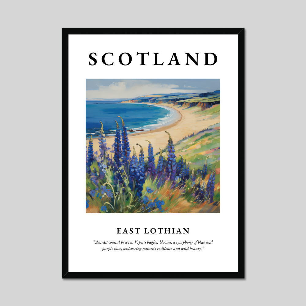 Poster of East Lothian, Scotland.