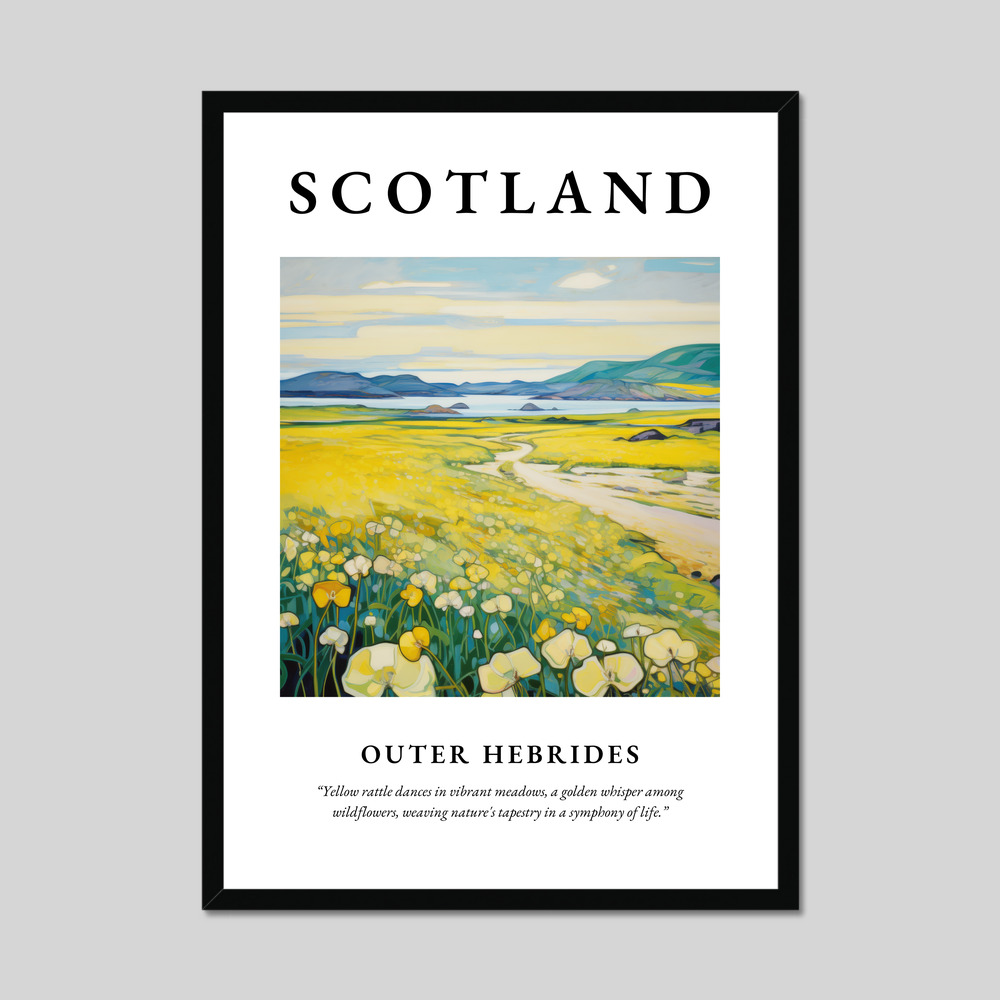 Poster of Outer Hebrides, Scotland.