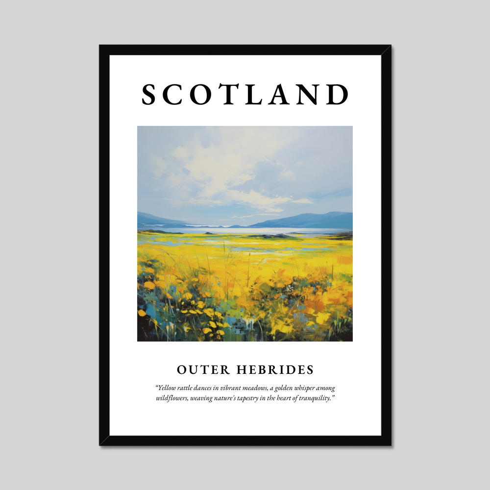 Poster of Outer Hebrides, Scotland.