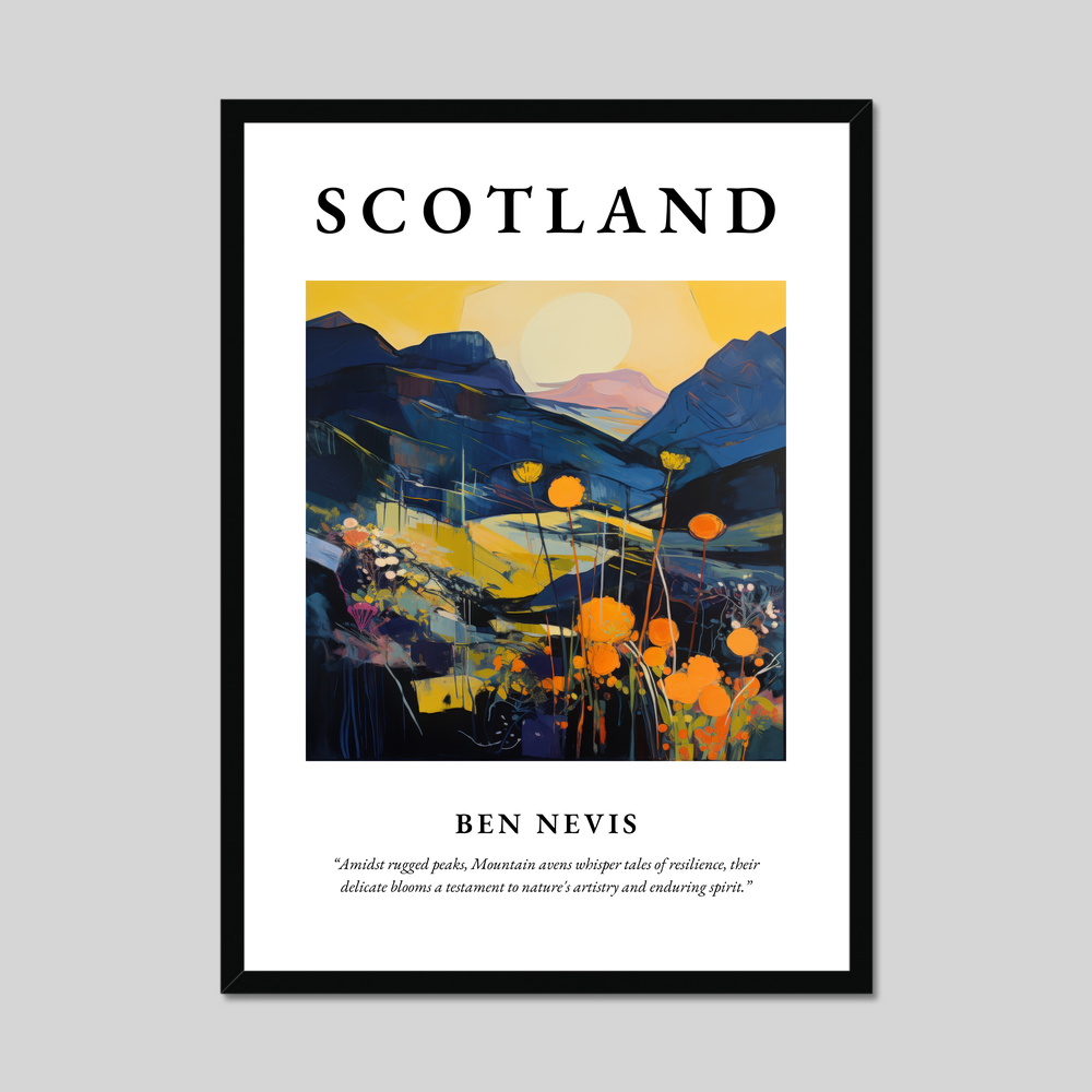 Poster of Ben Nevis, Scotland.