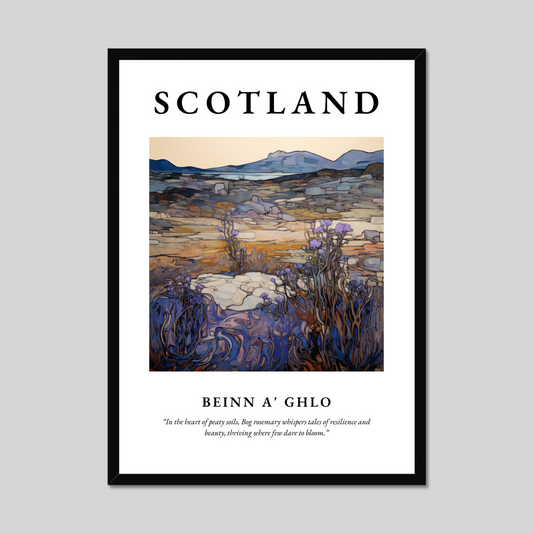 Poster of Beinn a' Ghlo, Scotland.