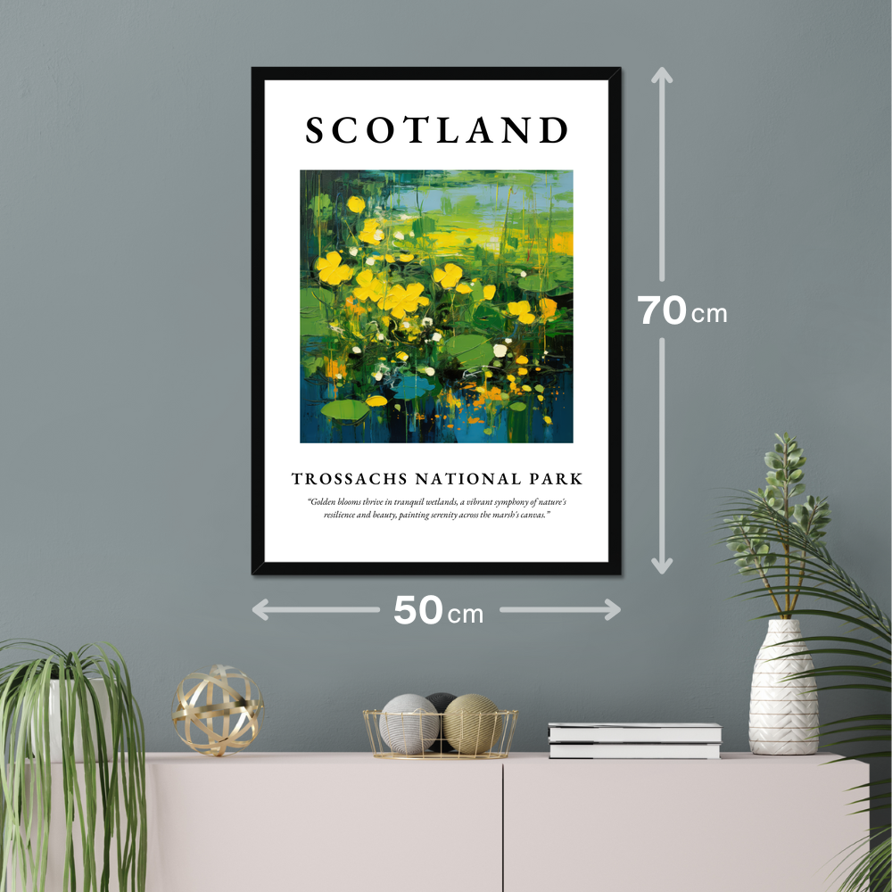 Poster of Trossachs National Park hanging on a wall