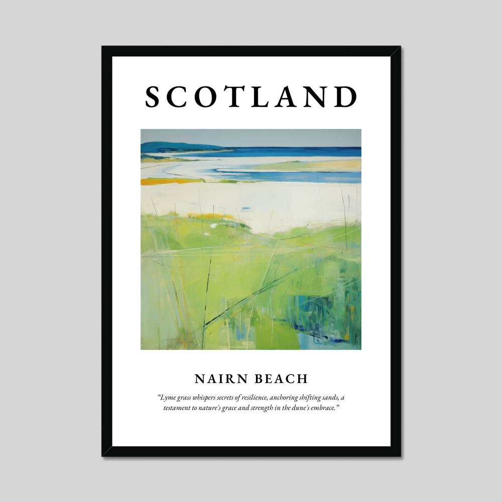 Poster of Nairn Beach, Scotland.