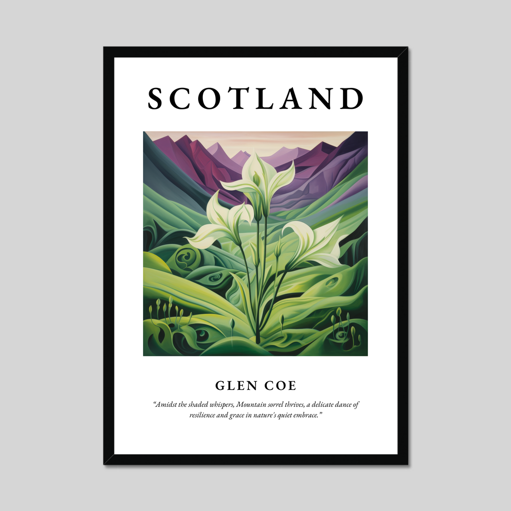 Poster of Glen Coe, Scotland.