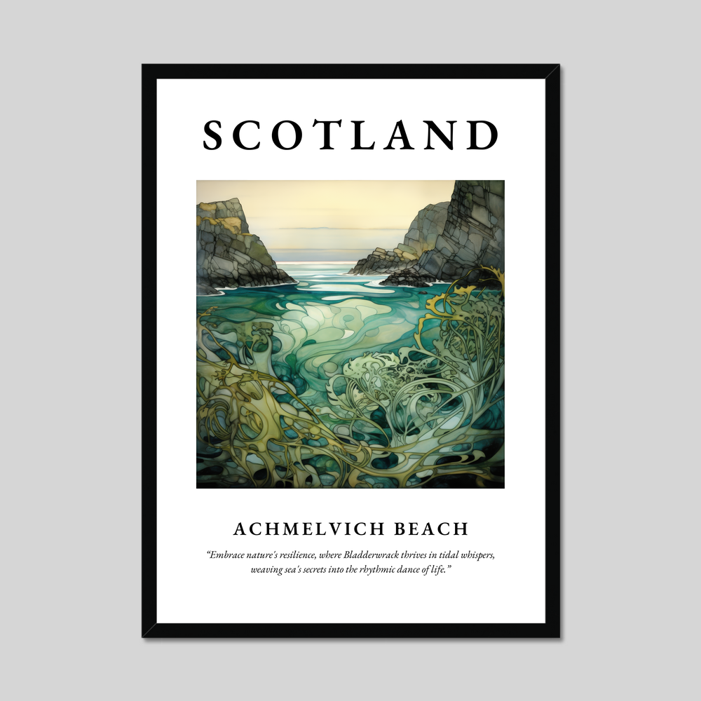 Poster of Achmelvich Beach, Scotland.