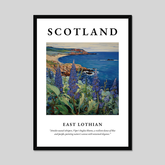 Poster of East Lothian, Scotland.