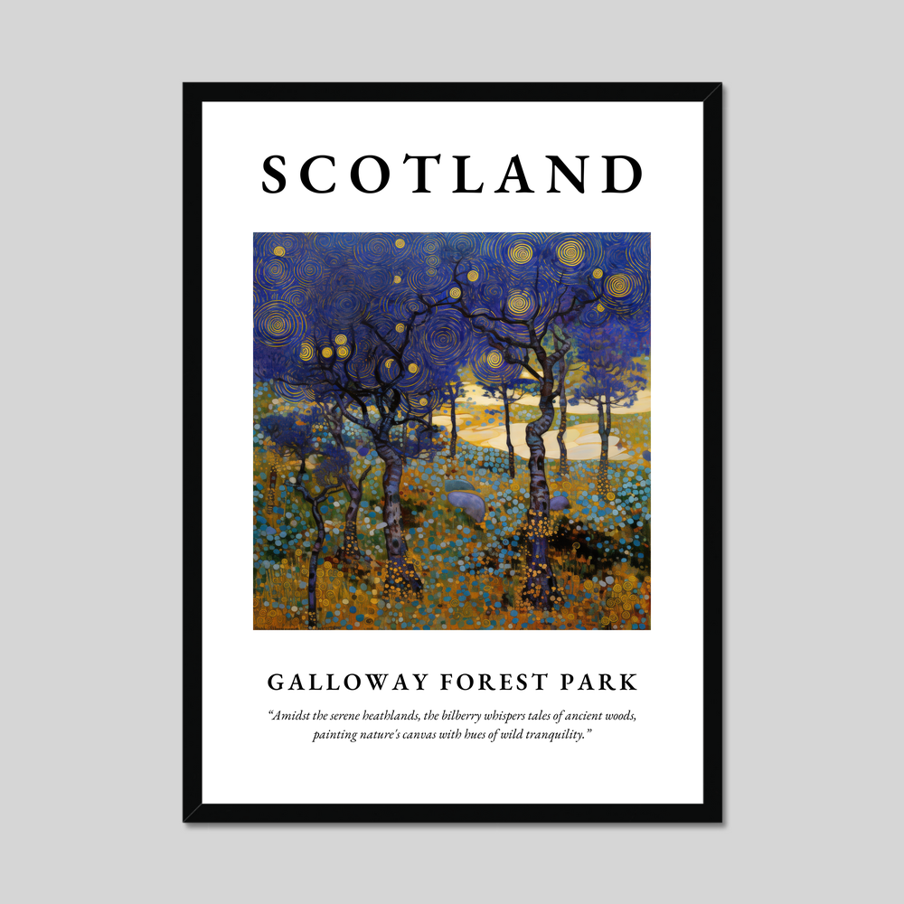 Poster of Galloway Forest Park, Scotland.